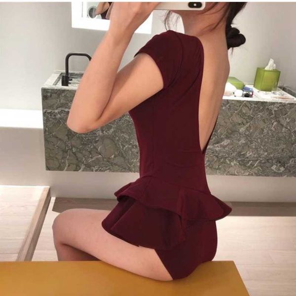 swimsuit women backless cover belly slimming one-piece triangle fashion vintage female spring solid color swimming suit
swimsuit women backless cover belly slimming one-piece triangle fashion vintage female spring solid color swimming suit