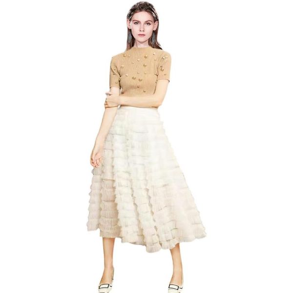 party dresses apricot blue beaded short sleeve knitted sweater mesh skirt two piece set suit office lady o-neck knitwear layers dress, White;black
party dresses apricot blue beaded short sleeve knitted sweater mesh skirt two piece set suit office lady o-neck knitwear layers dress, White;black