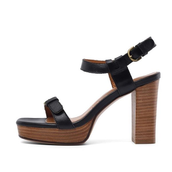 women shoes 9.5cm heeled sandals female talon summer 2021 vintage platform sanda big size ladies calzado mujer zapatos chaussure, Black
women shoes 9.5cm heeled sandals female talon summer 2021 vintage platform sanda big size ladies calzado mujer zapatos chaussure, Black