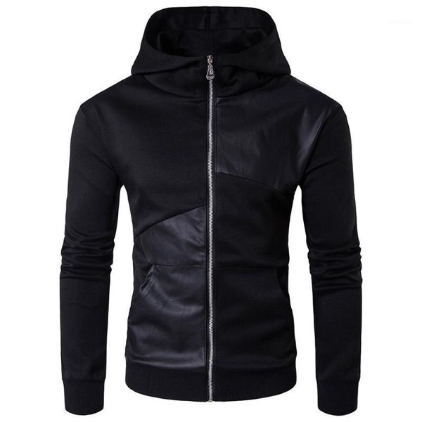men's jackets 2021 men autumn winter motorcycle jacket leather patchwork man fashion hooded coats black hoodies size m-5xl, Black;brown
men's jackets 2021 men autumn winter motorcycle jacket leather patchwork man fashion hooded coats black hoodies size m-5xl, Black;brown
