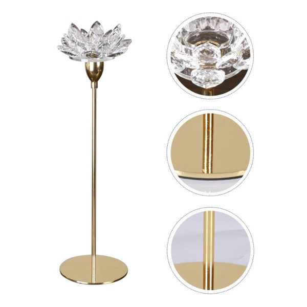 candle holders 1pc crystal lotus stand decor creative romantic restaurant candleholder)
candle holders 1pc crystal lotus stand decor creative romantic restaurant candleholder)