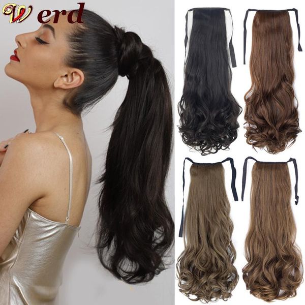 synthetic wigs werd long curly hair wrapped around a ponytail heat-resistant fiber black wig
synthetic wigs werd long curly hair wrapped around a ponytail heat-resistant fiber black wig