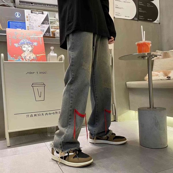 embroidered denim pants men's autumn fashion brand loose straight spring and state tide wide leg high street daddy, Blue
embroidered denim pants men's autumn fashion brand loose straight spring and state tide wide leg high street daddy, Blue