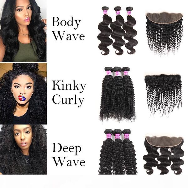 malaysian deep body wave kinky curly human hair bundles with frontal ear to ear unprocessed brazilian virgin hair extensions weaves, Black
malaysian deep body wave kinky curly human hair bundles with frontal ear to ear unprocessed brazilian virgin hair extensions weaves, Black