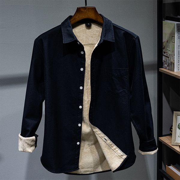 2021 new long sleeve 100% cotton brand shirts fashion casual veet warm men comfortable trendy shirt mens overhemd dtrt, White;black
2021 new long sleeve 100% cotton brand shirts fashion casual veet warm men comfortable trendy shirt mens overhemd dtrt, White;black