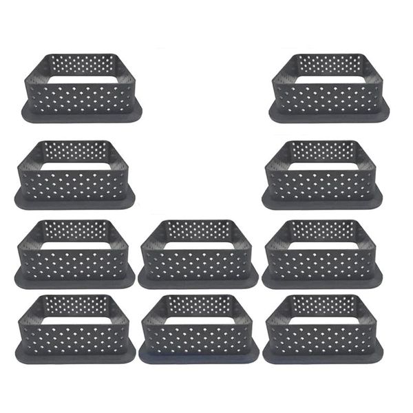 10 pieces square tart rings heat-resistant perforated cake mousse ring non stick bakeware tart mini cake mold rings
10 pieces square tart rings heat-resistant perforated cake mousse ring non stick bakeware tart mini cake mold rings