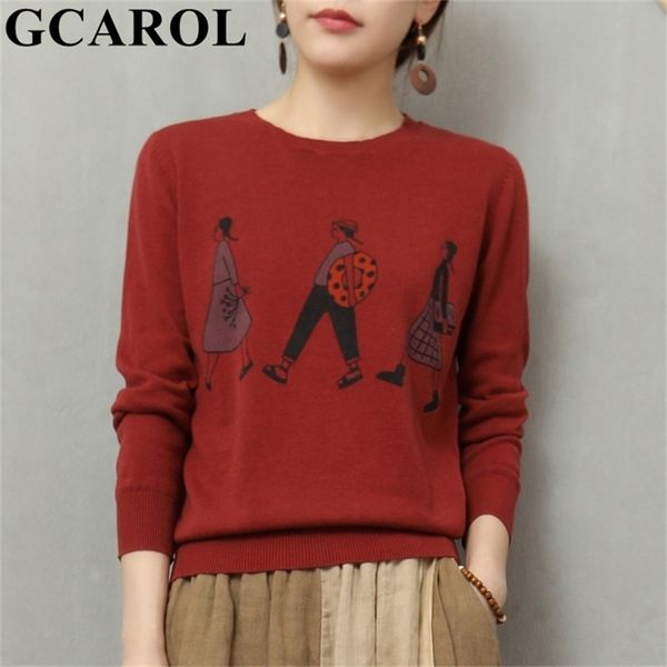 gcarol women character design sweater fall winter knit basic pullover skin-friendly wear streetwear in 5 colors 210914, White;black
gcarol women character design sweater fall winter knit basic pullover skin-friendly wear streetwear in 5 colors 210914, White;black