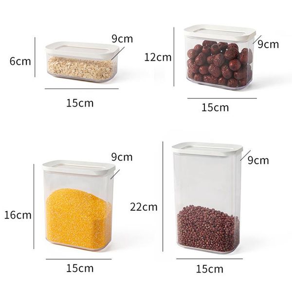 storage box plastic seal jar grains storage thickened moisture-proof for kitchen hk3
storage box plastic seal jar grains storage thickened moisture-proof for kitchen hk3