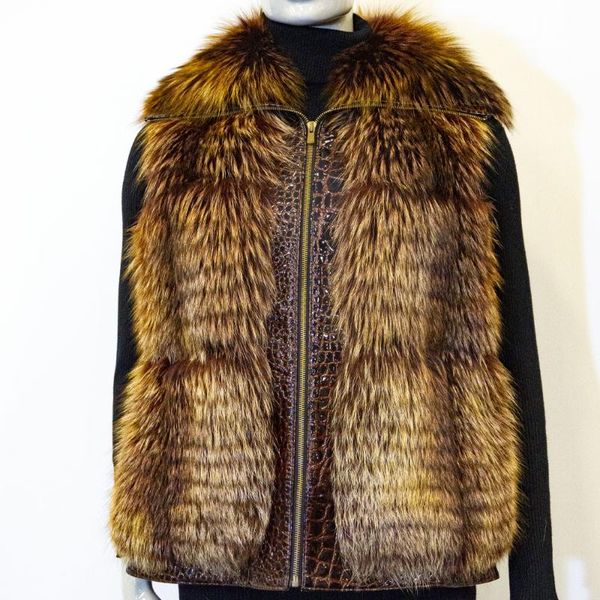 women's fur & faux women autumn winter spring original natural collar burgundy genuine leather comfortable famale sleeveless vest, Black
women's fur & faux women autumn winter spring original natural collar burgundy genuine leather comfortable famale sleeveless vest, Black