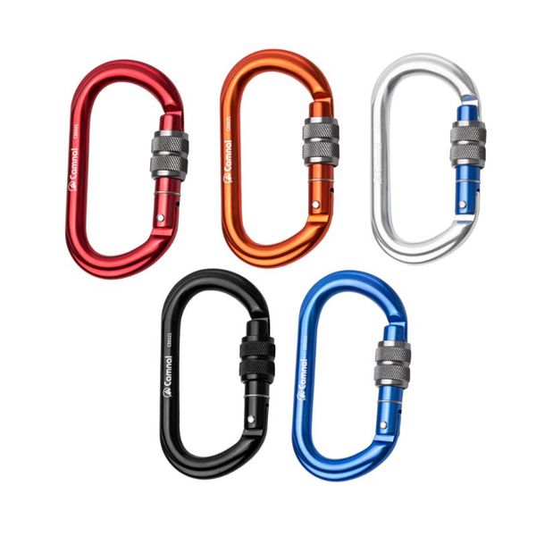 cords, slings and webbing 5pcs aluminum rock carabiner screw locking outdoor climbing d shape lock 25kn high strength
cords, slings and webbing 5pcs aluminum rock carabiner screw locking outdoor climbing d shape lock 25kn high strength