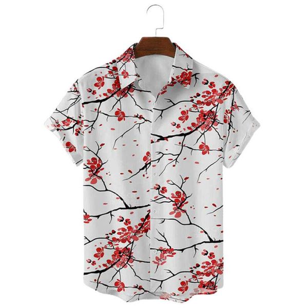 men's casual shirts mens 2021 plus size men hawaii flower print short sleeve button camisas beach shirt, White;black
men's casual shirts mens 2021 plus size men hawaii flower print short sleeve button camisas beach shirt, White;black
