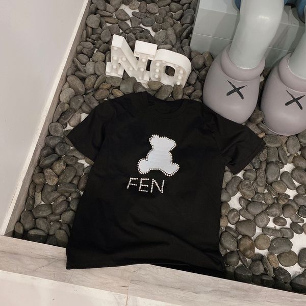women designer t shirt2021 super flash heavy industry drill bear reflective cute age reducing loose thin round neck short sleeve t-shirt, White
women designer t shirt2021 super flash heavy industry drill bear reflective cute age reducing loose thin round neck short sleeve t-shirt, White