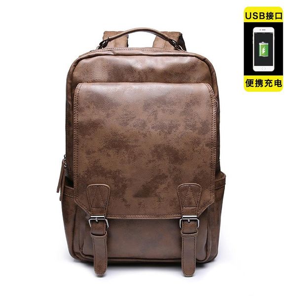2021 Retro Leather Backpack For Student Simple Computer Large Capacity Backpack Anti-theft Waterproof Luxury
2021 Retro Leather Backpack For Student Simple Computer Large Capacity Backpack Anti-theft Waterproof Luxury