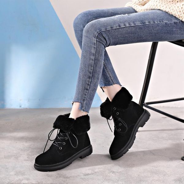 boots girls black lace up shoes women fur hiking chunky heel thick warm plush rubber winter snow sock high female footwear
boots girls black lace up shoes women fur hiking chunky heel thick warm plush rubber winter snow sock high female footwear