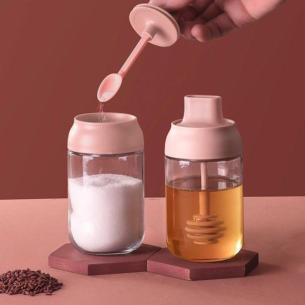 kitchen seasoning jar glass sealed seasoning bottle spoon cover integrated brush oil bottle honey salt shaker
kitchen seasoning jar glass sealed seasoning bottle spoon cover integrated brush oil bottle honey salt shaker