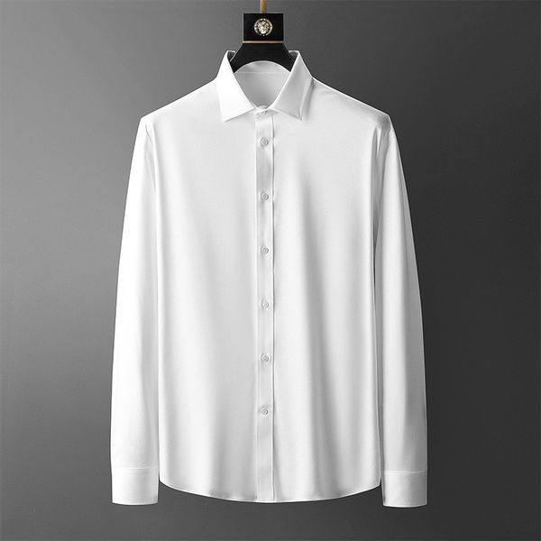 business men's no iron mercerized shirt knitted pure cotton slim gloss breathable long sleeve shirt, White;black
business men's no iron mercerized shirt knitted pure cotton slim gloss breathable long sleeve shirt, White;black