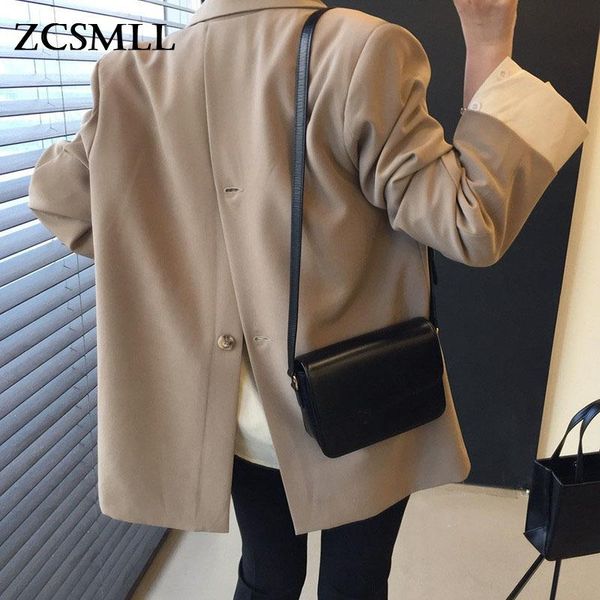 women's suits & blazers zcsmll temperament turn-down collar black casual coat back slit button loose long-sleeved korean autumn winter, White;black
women's suits & blazers zcsmll temperament turn-down collar black casual coat back slit button loose long-sleeved korean autumn winter, White;black