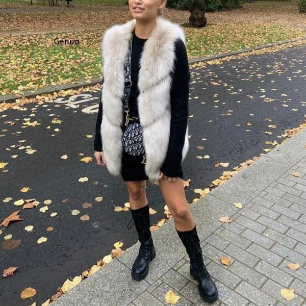 women's fur & faux plus size women vest long fluffy coat plush winter overcoat abrigo mujer luxury femme, Black
women's fur & faux plus size women vest long fluffy coat plush winter overcoat abrigo mujer luxury femme, Black