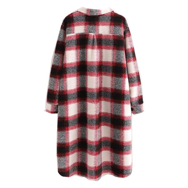 2021 winter gingham check plaid coat oversize style women front pockets loose long coat lapel woolen jacket, Black;brown
2021 winter gingham check plaid coat oversize style women front pockets loose long coat lapel woolen jacket, Black;brown