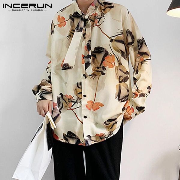 men's casual shirts incerun men fashion button loose blouse masculina vintage printed long sleeve man stand collar lace up camisa 5xl, White;black
men's casual shirts incerun men fashion button loose blouse masculina vintage printed long sleeve man stand collar lace up camisa 5xl, White;black