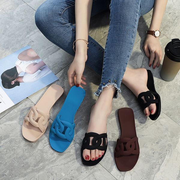 cut-out one-line slippers for women in summer luxurysss designersss shoes yw, Black
cut-out one-line slippers for women in summer luxurysss designersss shoes yw, Black