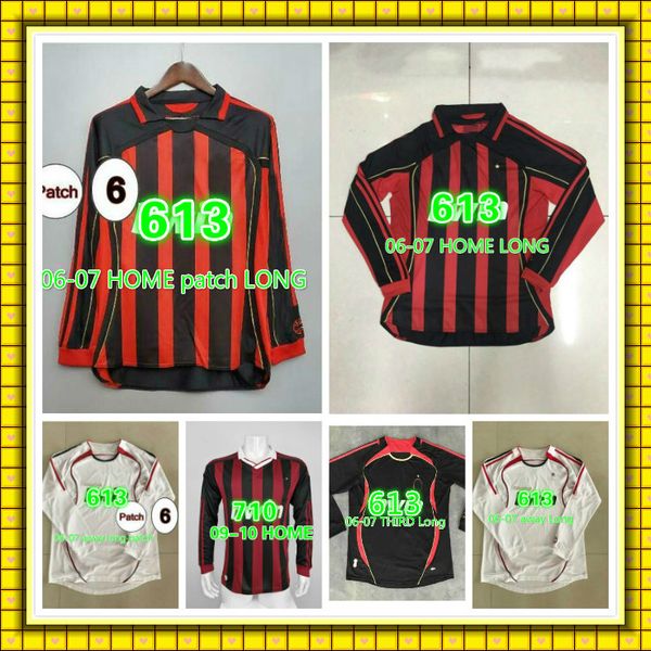 long sleeve 06 07 09 10 kaka maldini pirlo inzaghi retro vintage classic maillot de foot soccer jerseys thailand quality football shirts kit, Black;yellow
long sleeve 06 07 09 10 kaka maldini pirlo inzaghi retro vintage classic maillot de foot soccer jerseys thailand quality football shirts kit, Black;yellow