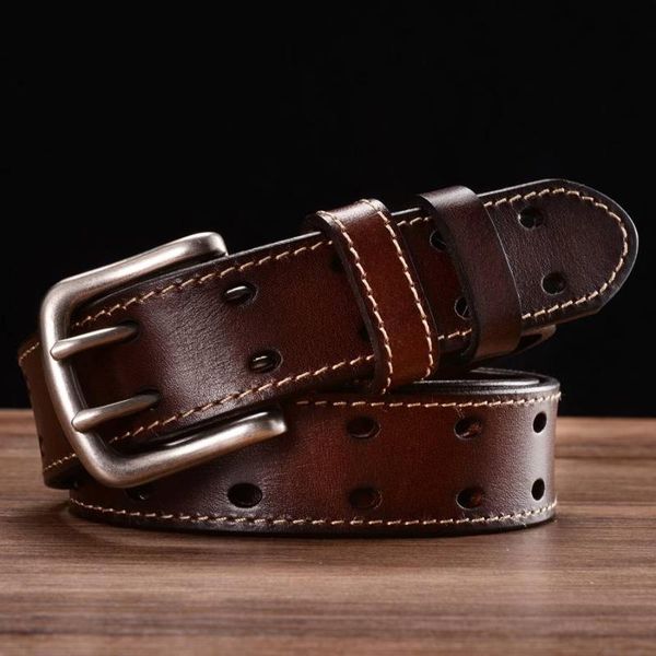 belts leather for men classic double row hole belt universal hollowed out jeans men's prong, Black;brown
belts leather for men classic double row hole belt universal hollowed out jeans men's prong, Black;brown