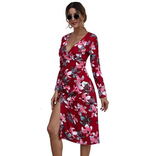 2021 new autumn floral print for women fashion v-neck long sleeve party elegant ladies es casual red midi tdj1, Black;gray
2021 new autumn floral print for women fashion v-neck long sleeve party elegant ladies es casual red midi tdj1, Black;gray