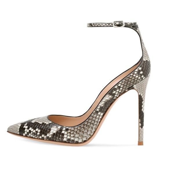 dress shoes women's pumps pointed toe snake pattern ankle buckle thin heels high heel single woman summer sandals femininas, Black
dress shoes women's pumps pointed toe snake pattern ankle buckle thin heels high heel single woman summer sandals femininas, Black