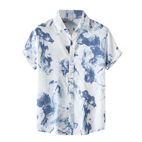 men's t-shirts 2021 vintage loose short summer clothing men fashion trend sleeve shirt beach print single-breasted lapel t for, White;black
men's t-shirts 2021 vintage loose short summer clothing men fashion trend sleeve shirt beach print single-breasted lapel t for, White;black
