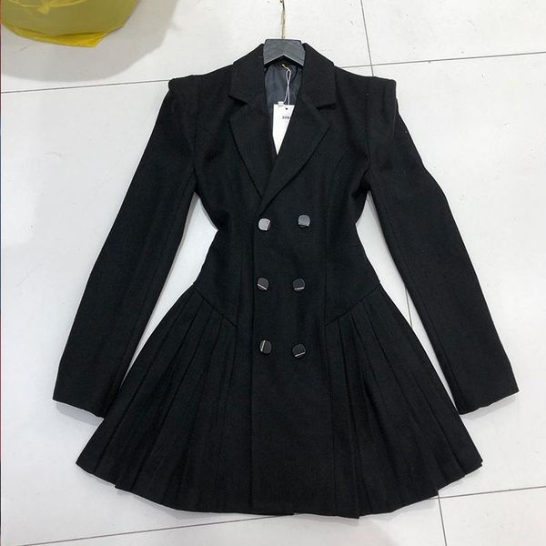 casual dresses deat 2021 autumn winter women fashion long sleeve notched collar office lady high waist thicked pleated mini dress rc592, Black;gray
casual dresses deat 2021 autumn winter women fashion long sleeve notched collar office lady high waist thicked pleated mini dress rc592, Black;gray