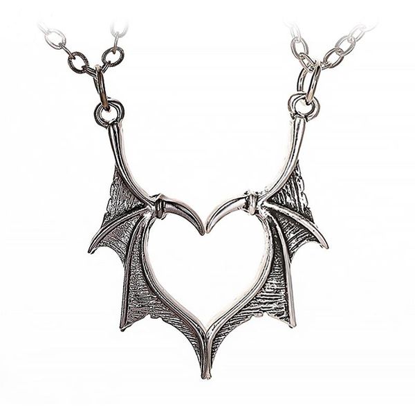 pendant necklaces gothic creative demon necklace fashion couple heart-shaped punk accessories trendy men's women's party jewelry, Silver
pendant necklaces gothic creative demon necklace fashion couple heart-shaped punk accessories trendy men's women's party jewelry, Silver