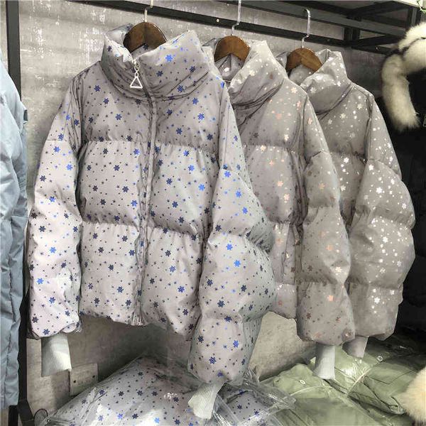 winter women streetwear cotton jacket oversize reflective short warm coat snowflake sequin parka cotton padded jack, Black;brown
winter women streetwear cotton jacket oversize reflective short warm coat snowflake sequin parka cotton padded jack, Black;brown