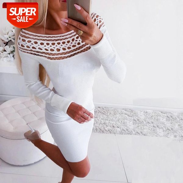 white off shoulder women wrap hip mini dresses long sleeve knit vestidos slash neck slim gray bodycon autumn winter dress #je8h, White;black
white off shoulder women wrap hip mini dresses long sleeve knit vestidos slash neck slim gray bodycon autumn winter dress #je8h, White;black