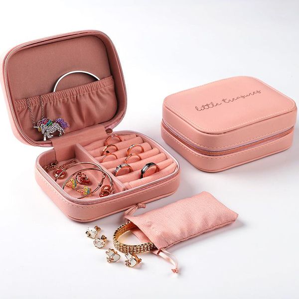 jewelry pouches, bags box travel case organizer display with zipper leather gift boxes for women, Pink;blue
jewelry pouches, bags box travel case organizer display with zipper leather gift boxes for women, Pink;blue