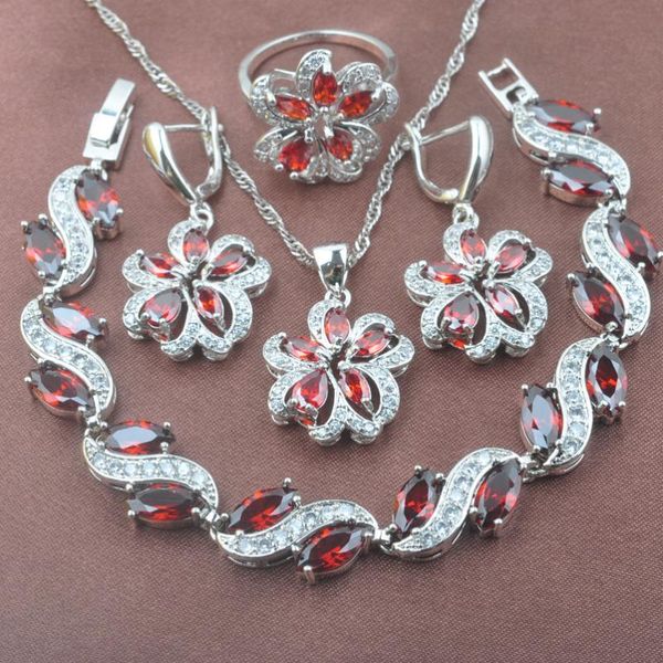earrings & necklace 2021 red zirconia silver plated women's wedding jewelry sets bracelet pendant ring yz0534
earrings & necklace 2021 red zirconia silver plated women's wedding jewelry sets bracelet pendant ring yz0534