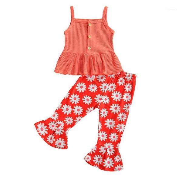 summer kids baby girl clothes outfits straps ruffles vest ribbed tank +daisy print flared pants fashion child 2pcs 1-6y clothing sets, White
summer kids baby girl clothes outfits straps ruffles vest ribbed tank +daisy print flared pants fashion child 2pcs 1-6y clothing sets, White