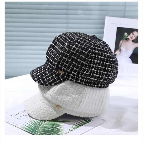 berets women korean fashion elegant beret hat plaid grid retro bonnet cap autumn winter warm, Blue;gray
berets women korean fashion elegant beret hat plaid grid retro bonnet cap autumn winter warm, Blue;gray