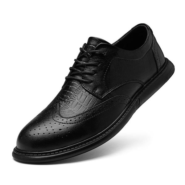 dress shoes men's genuine leather large oxford business wedding crocodile moccasin homme, Black
dress shoes men's genuine leather large oxford business wedding crocodile moccasin homme, Black