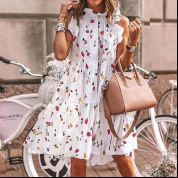 elegant women dots print party dress summer sleeveless o neck beach dresses ladies ruffles loose mini dresses vestidos, Black;gray
elegant women dots print party dress summer sleeveless o neck beach dresses ladies ruffles loose mini dresses vestidos, Black;gray