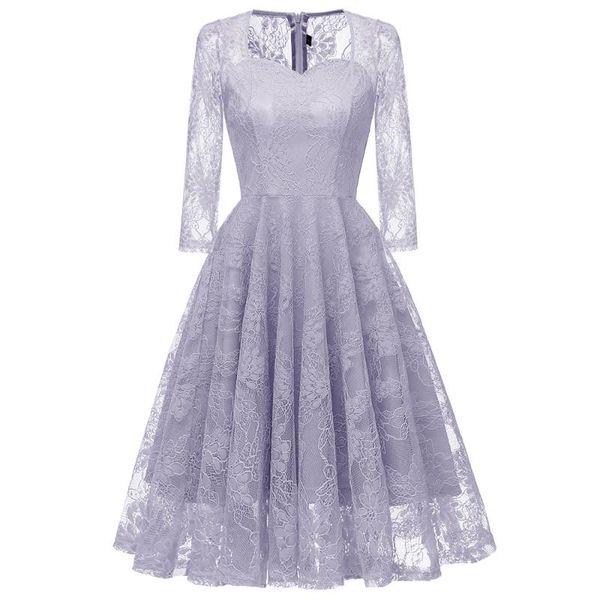 casual dresses women floral lace dress plus size fashion evening midi big party vestido de festa 3/4 sleeve hollow out ol clothing, Black;gray
casual dresses women floral lace dress plus size fashion evening midi big party vestido de festa 3/4 sleeve hollow out ol clothing, Black;gray