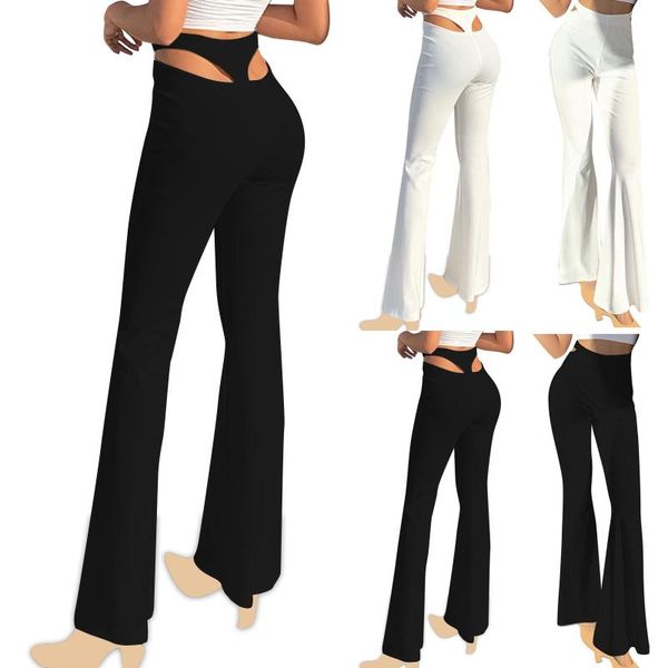 women's pants & capris 1980s fashion office ladies women hollow out solid color casual bell-bottoms wide leg with pocket long, Black;white
women's pants & capris 1980s fashion office ladies women hollow out solid color casual bell-bottoms wide leg with pocket long, Black;white