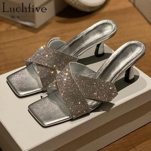 slippers cross diamond open toe woman high heels gladiator slides runway party shoes summer silver, Black
slippers cross diamond open toe woman high heels gladiator slides runway party shoes summer silver, Black