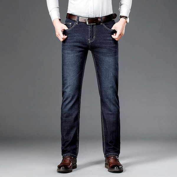 men's classic business stretch jeans popular smart casual soft denim trousers long pants black blue plus size 28-40
men's classic business stretch jeans popular smart casual soft denim trousers long pants black blue plus size 28-40