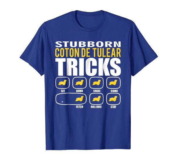 stubborn coton de tulear tricks funny t-shirt, White;black 
stubborn coton de tulear tricks funny t-shirt, White;black