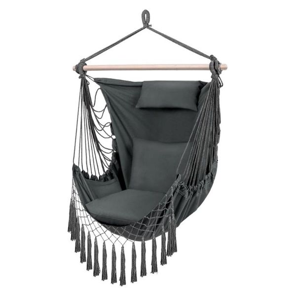 with pillow hanging hammock chair swinging seat travel camping home garden adults kids indoor outdoor swing chairs with cushion
with pillow hanging hammock chair swinging seat travel camping home garden adults kids indoor outdoor swing chairs with cushion