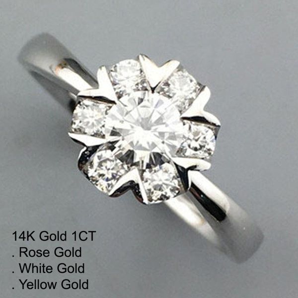 cluster rings 14k gold 1 moissanite diamond ring women 6 round heart classic trendy wedding party engagement anniversary d color, Golden;silver
cluster rings 14k gold 1 moissanite diamond ring women 6 round heart classic trendy wedding party engagement anniversary d color, Golden;silver