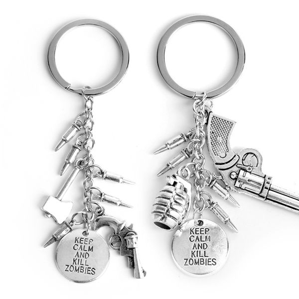 Creative Keychain The Walking Dead Weapon Model gun Pendant Keyrings KEEP CALM AND KILL ZOMBIES Keyfob Trinket Keyholder
Creative Keychain The Walking Dead Weapon Model gun Pendant Keyrings KEEP CALM AND KILL ZOMBIES Keyfob Trinket Keyholder