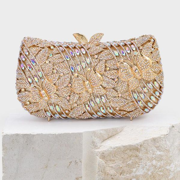 ab crystal rhinestone butterfly purse elegant gold ladies evening clutch bag luxury wedding bridal messeger handbags prom bag
ab crystal rhinestone butterfly purse elegant gold ladies evening clutch bag luxury wedding bridal messeger handbags prom bag