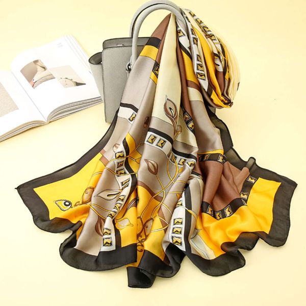 summer simulation new satin printed korean thin gauze scarf versatile silk sunscreen shawl, Blue;black
summer simulation new satin printed korean thin gauze scarf versatile silk sunscreen shawl, Blue;black